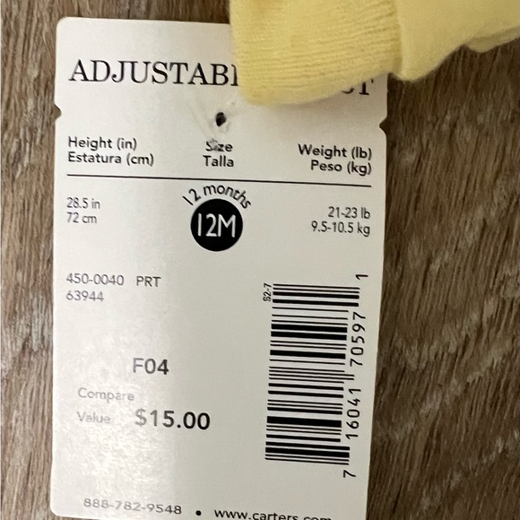 Infant Girls Two Piece Footed Pajamas by Carter’s SZ 12 Months - Picture 9 of 9